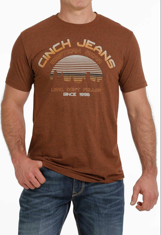 Shirts Men’s Cinch Rust Logo Tee Shirt MTT1690461
