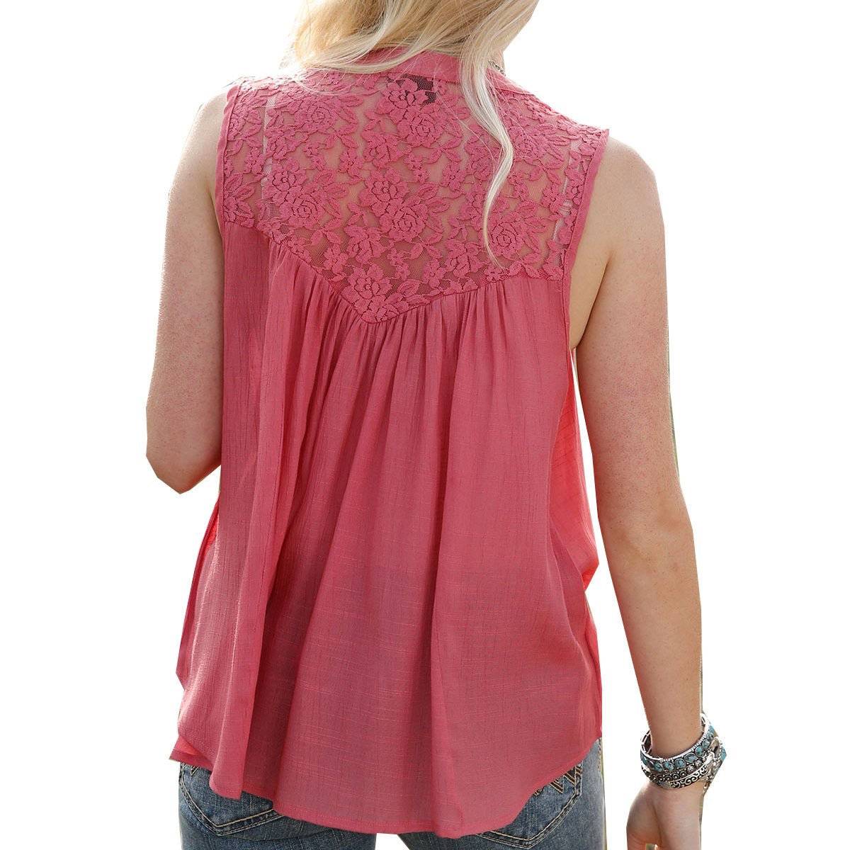 Shirts Women’s Cruel Denim Pink Lace CTW7296002