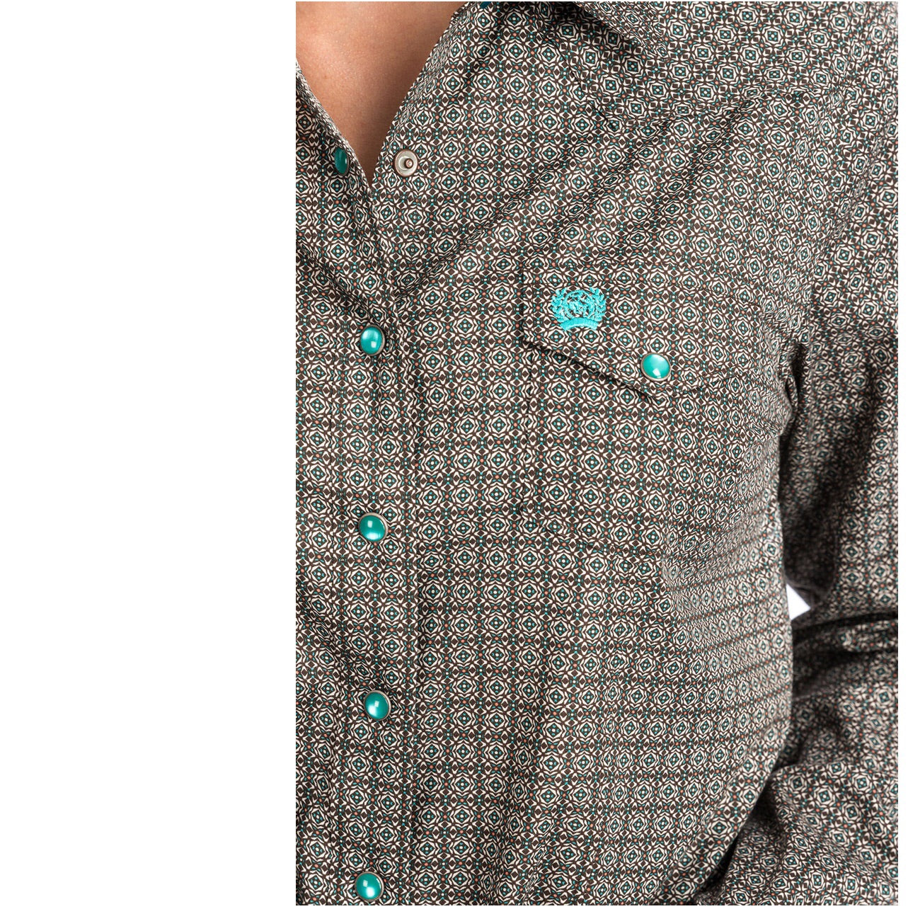 Shirts Women’s Cinch Shirt Print turquoise snaps