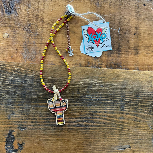 Jewelry Serape Saguaro Cactus Necklace