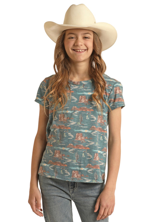 Shirts Girl’s Rock & Roll Print Tee RRGT21R0Y4