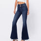 Women’s Jeans High Rise Flare Dark Denim SP-P11864