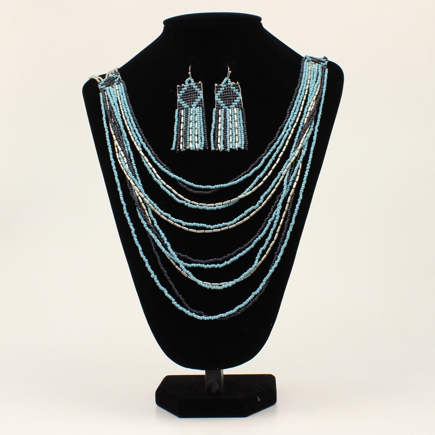 Jewelry Silver Strike Earring Necklace Set D450020727