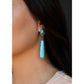 Turquoise Post Earrings w/ Elongated Stone E627