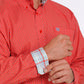 Shirts Men’s Cinch Red White and Blue Striped Long Sleeve Stretch