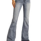 Jeans Women’s Light Washed Striped High Rise Trouser W8H2533