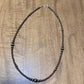 Jewelry 22 inch 4 mm Navajo pearl graduated necklace Accessories NEC-NAV-132