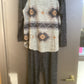 Women’s sleepwear Taupe/Grey Aztec print TB728HG9918