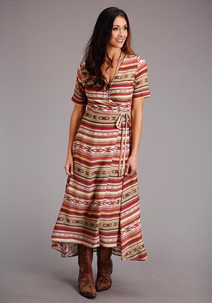Dresses Women’s Stetson Pink Aztec Wrap 11-057-0590-2001