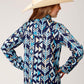 Shirts Girls Roper Long Sleeve Aztec 03-080-0590-2048