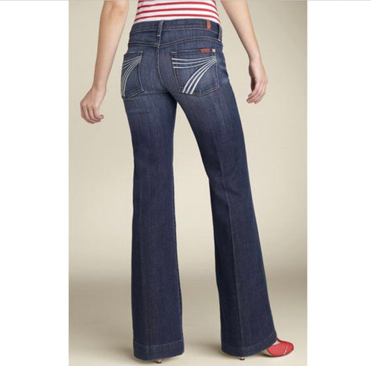 DoJo Tailorless (shorter inseam) (EXCHANGE ONLY) Trousers 7 for all Mankind 7U15S44A LKB Jeans Women’s