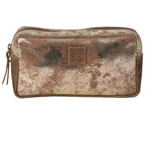 Purses STS Cowhide Flaxen Roan Cosmetic Bag STS31335