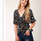 Shirts Women’s Roper 03-051-0590-4061 Short Sleeve Cowgirl Print Rayon