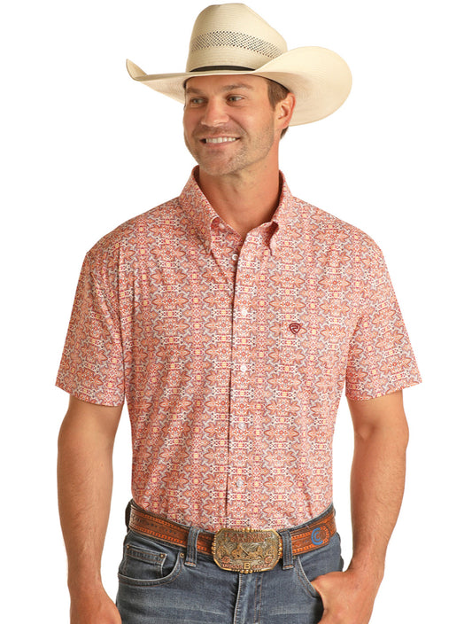 Shirts Men’s Button Down Short Sleeve RRMS1DRZ7K