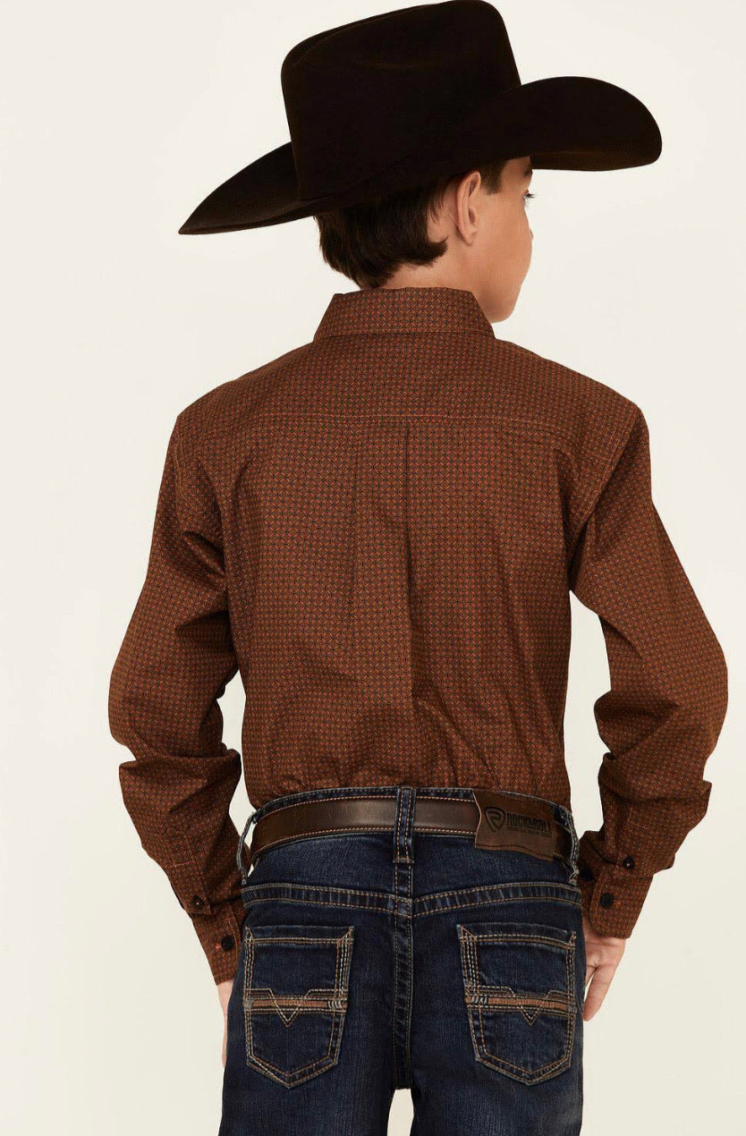 Shirts kid’s Cinch boy’s Copper Button up MTW7060266