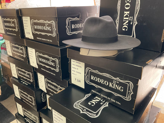 Felt Hats Rodeo King Tracker Charcoal
