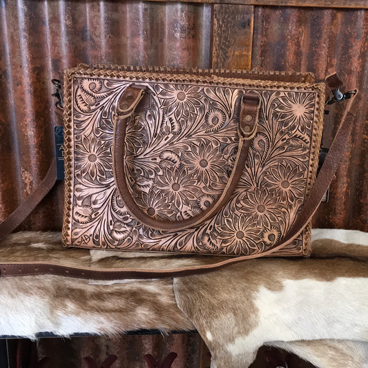 Purses Bags American Darling Tooled Tote ADBG235M