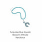 Turquoise Blue Squash Blossom Attitude Necklace Jewelry ANC4674