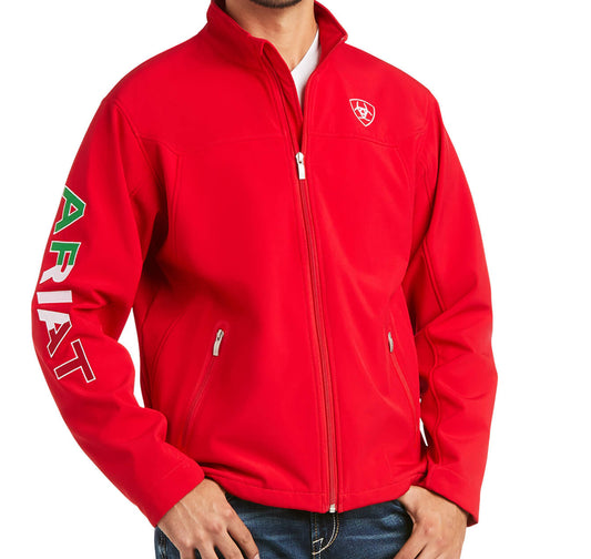 Outerwear Men’s Sale Ariat Team Mexico Softshell Jacket Red 10033525 LKUU-EE