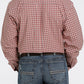 Shirts Men's Cinch MTW1105356 Pink Plaid