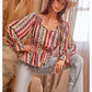 Women’s Shirt Printed Aztec T10735