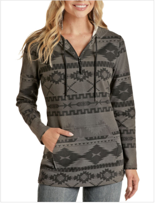 Outerwear Women’s Powder River Aztec Knit Hoodie PRWO91RZXN