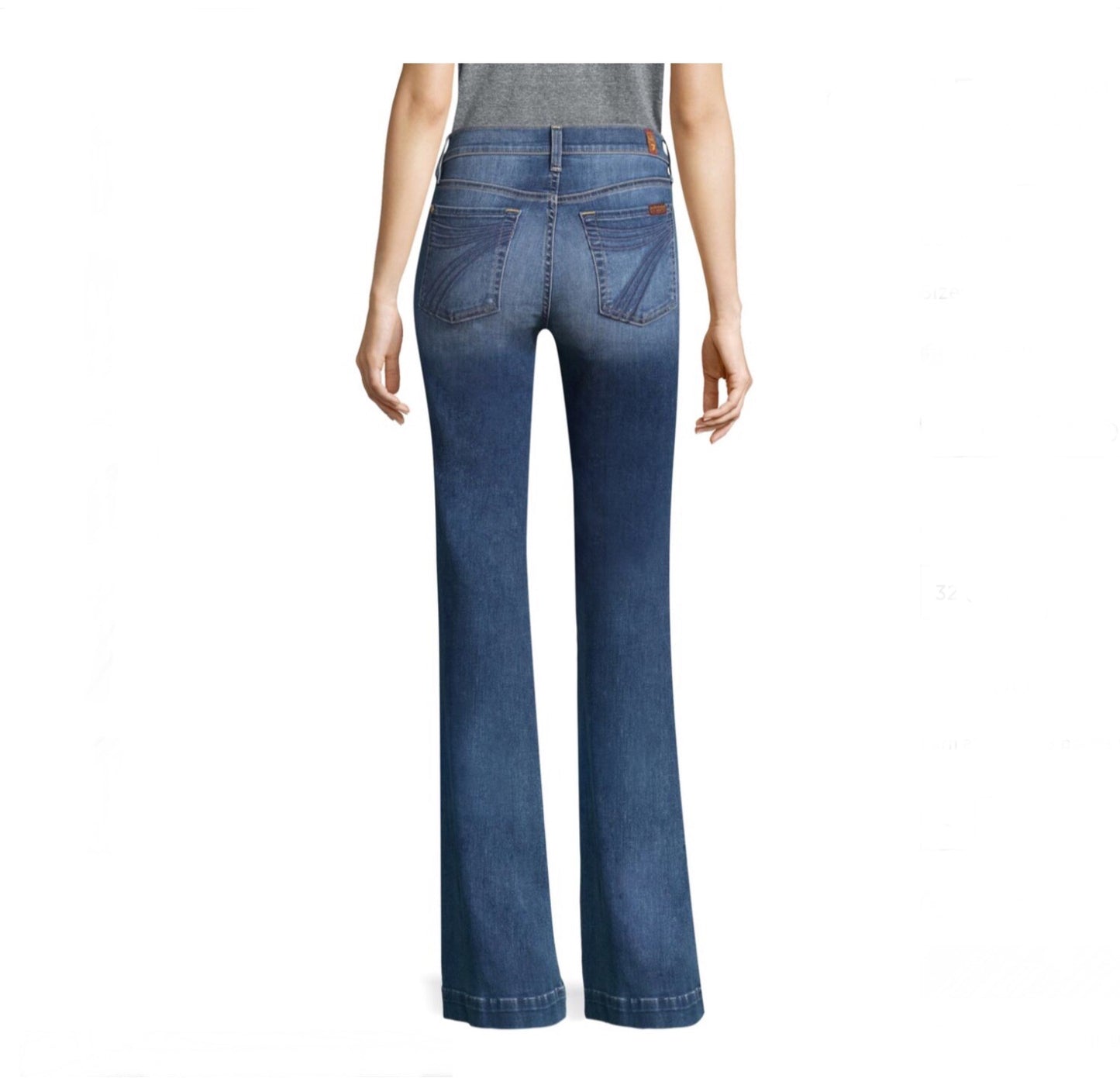 Jeans Women’s 7 for all Mankind 7U452912 MDML Tailorless,  MR1 (EXCHANGE ONLY)