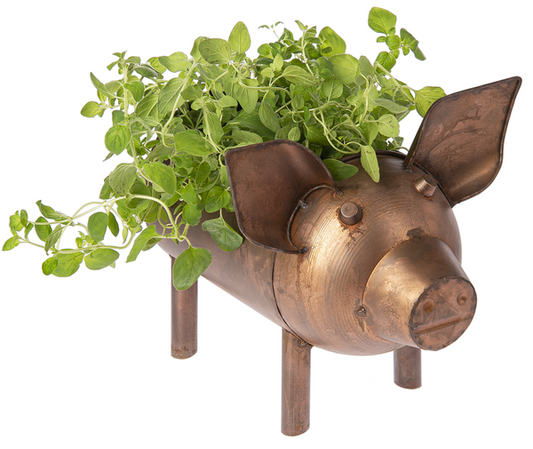 Antique Copper Finish Pig Planter CG174794 Giftware