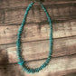 Turquoise Phases Beaded Strand necklace disk bead