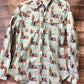 Shirts kid’s & Juniors Western Vintage Print Cactus Aquamarine w/snaps B4S3304