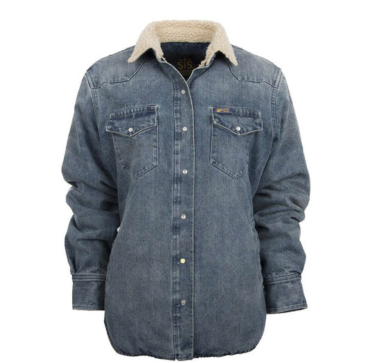 STS Outerwear Sale Exchange Only Women’s Sherpa lined denim Jacket STS-9871