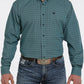 Shirts Men’s Cinch Long Sleeve Button Down  MTW1105365 Turquoise Geo.