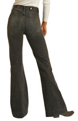 Women’s Jeans Rock and Roll Black Trouser RRWD5HRZQL