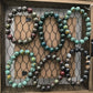 Stone bead bracelets - stone color varies