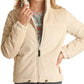 Outerwear Women’s blue Corduroy Puffer Jacket PRWO92RZYJ Powder River