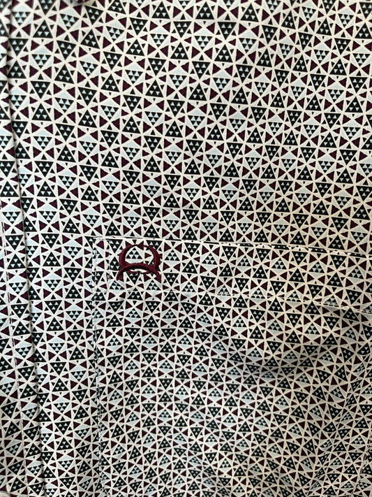 Shirts Men’s Cinch White/Blue/Purple Multiprint MTW174089