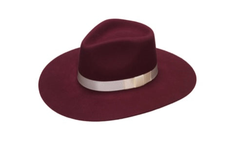 Hats M&F LADIES PINCH FRONT MERLOT HAT T7810009