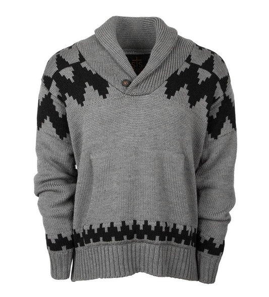 Outerwear Men’s Denali Sweater Gray Aztec STS2793