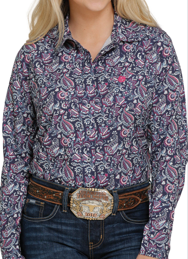 Shirts Women’s Cinch MSW9163009 Navy