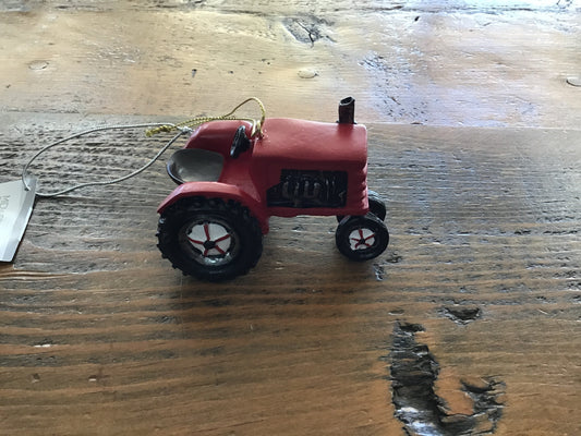 Christmas Ornament Red tractor 133308