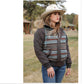Outerwear Women’s Cruel serape striped coat CWJ7307001