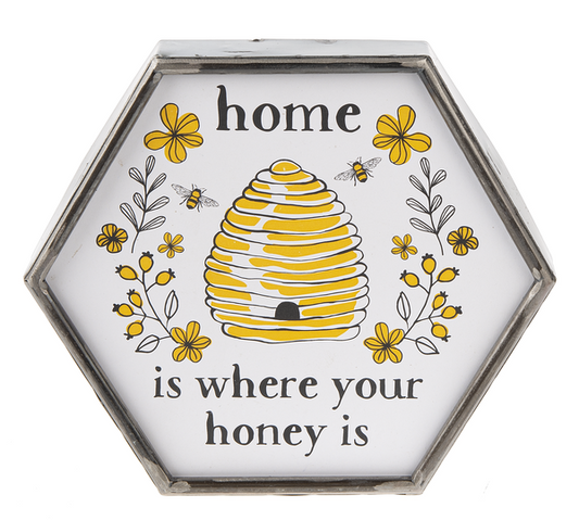 Hexagon Frame Bee Wall Art CB177060 home decor