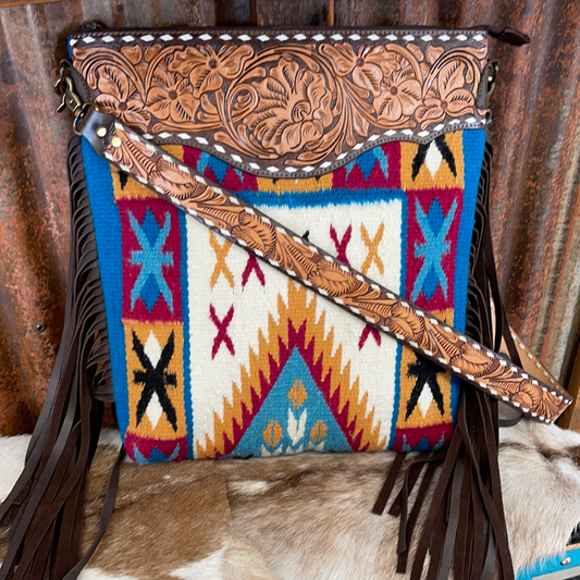 Purses American Darling Saddle Blanket Cross Body ADBGA152A