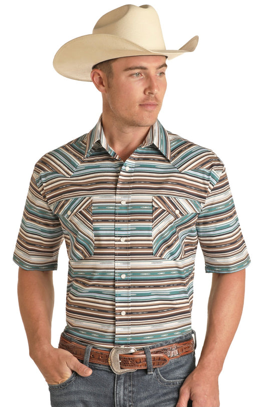 Shirt Men’s Panhandle Tan Snap RSMS1SR0NX