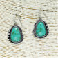 Earrings green stone SWE18572 SE0049-SBTQ