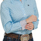 Shirts Women’s Cinch Button Light Blue Star MSW9165023