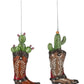 Christmas ornaments Ganz MX 184186 Cowboy Boot with Cactus.