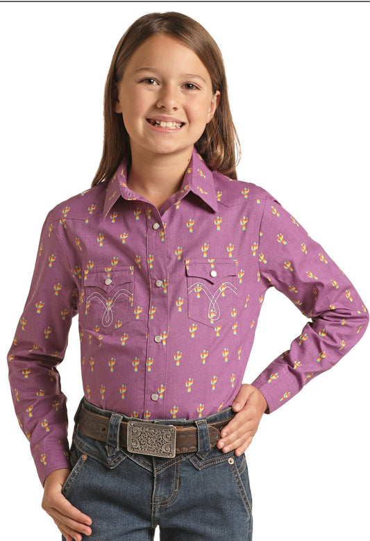 Shirt Girl’s Panhandle Snap Shirt WLGSOSR13P