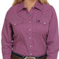 Shirts Women’s Cinch Snap up MSW9201034 Pink
