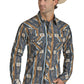 Shirt Men’s Panhandle Aztec Vintage Snap RRMSOSR0PS